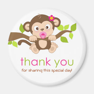 Aimant Petit Singe mignon Merci