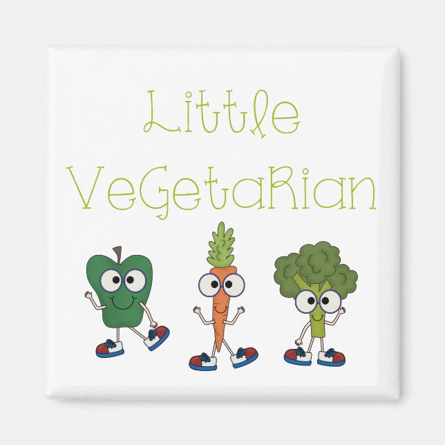 Aimant Petit végétarien (Devant)