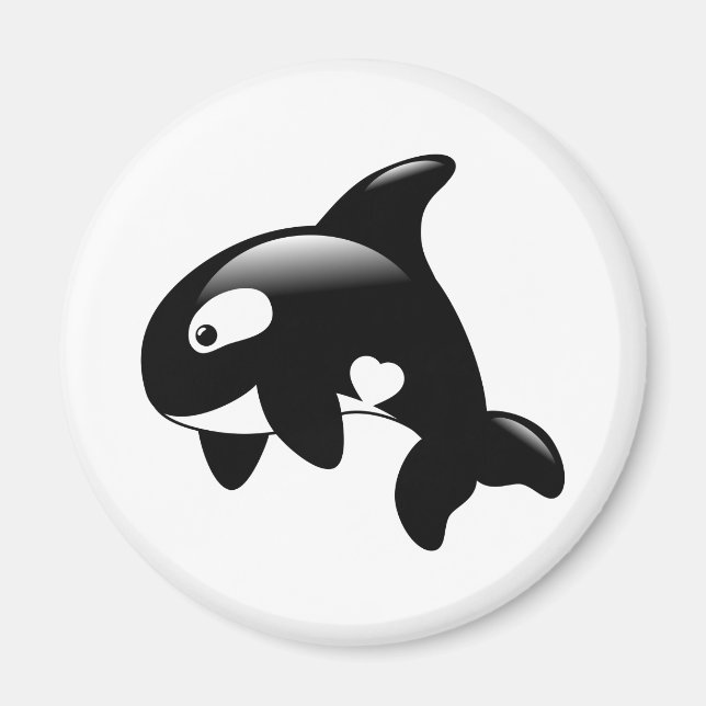 Aimant Petite baleine d'Orca (Devant)