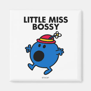 Aimant Petite Miss Bossy Lettres noires