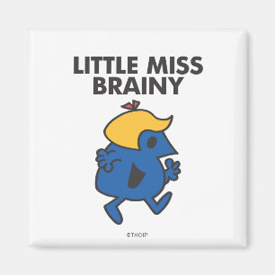 Aimant Petite Miss Brainy En Mouvement