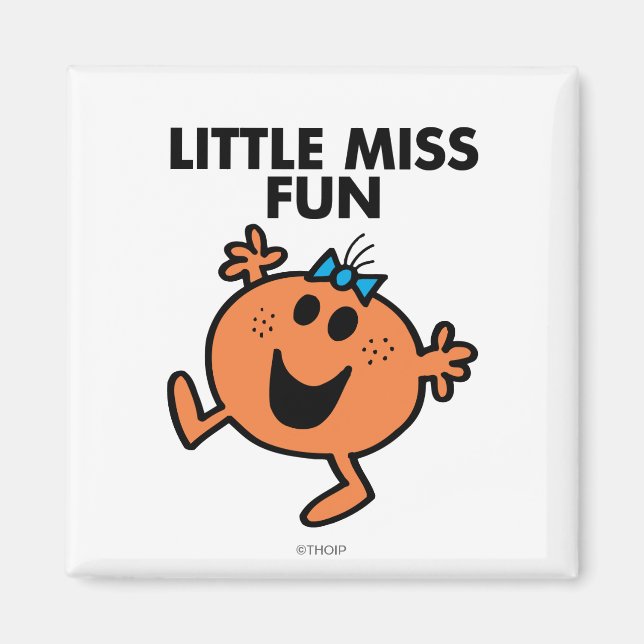 Aimant Petite Miss Fun Waving Joyeusement (Devant)
