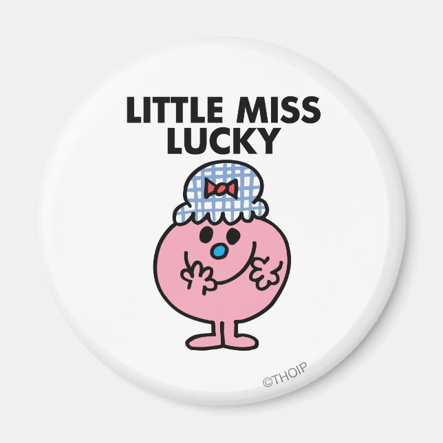 Aimant Petite Miss Lucky Cachant Sa Bouche (Devant)
