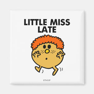 Aimant Petite Miss Tard Lettres noires