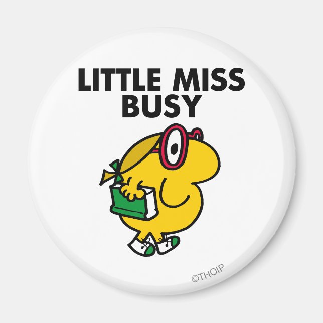 Aimant Petite Mlle Busy | Heure de lecture (Devant)