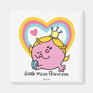Aimant Petite Mlle Princesse   Coeurs