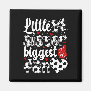 Aimant Petite Soeur Foot Soeur de footballeur