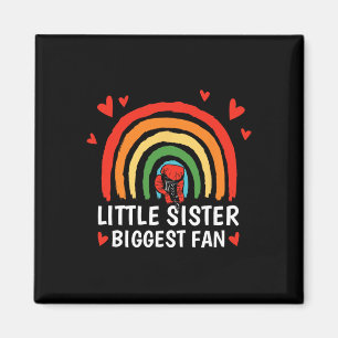 Aimant Petite soeur plus grande fan, fille boxeuse toute
