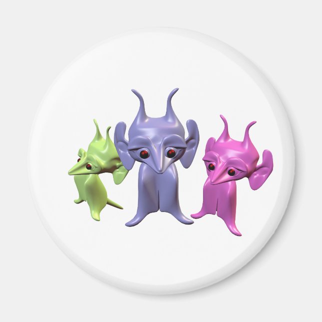 Aimant Petits Martiens (Devant)