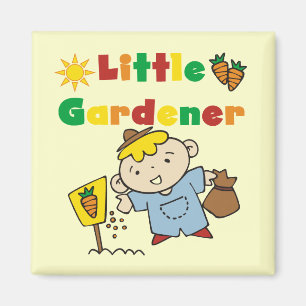 Aimant Petits T-shirts et cadeaux de jardinier de garçon