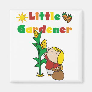 Aimant Petits T-shirts et cadeaux de jardinière de fille