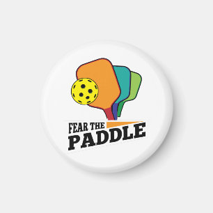 Aimant Peur Paddle Funny Pickleball Picklballs et Pi