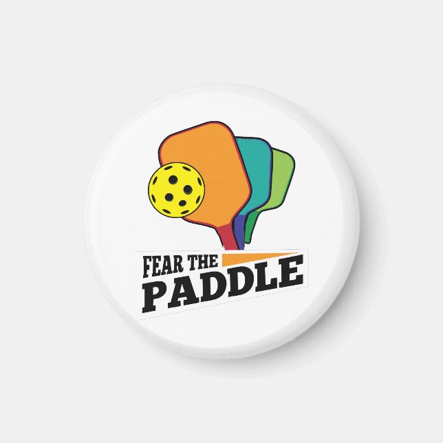 Aimant Peur Paddle Funny Pickleball Picklballs et Pi (Devant)