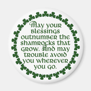 Aimant Peuvent vos bénédictions dépasser les shamrocks