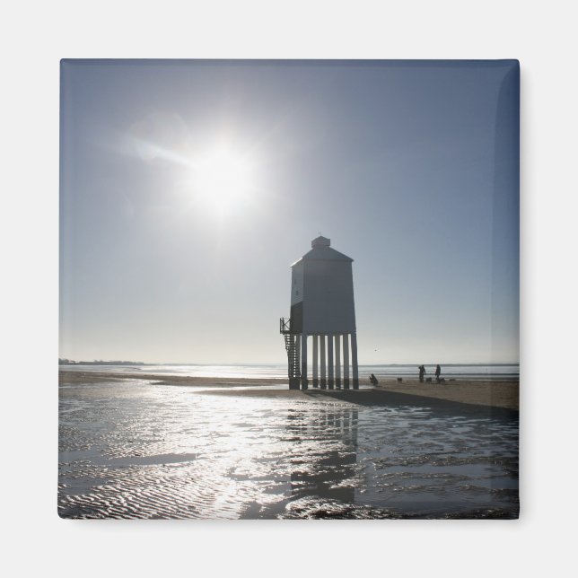 Aimant Phare bas, Burnham on Sea, Somerset, Royaume-Uni (Devant)