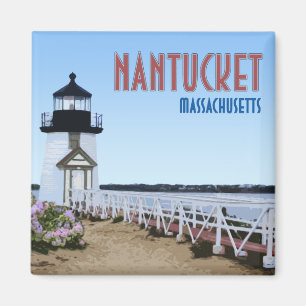 Aimant Phare de Brant Point Nantucket Massachusetts