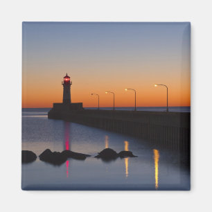 Aimant Phare de la jetée nord à Duluth, Minnesota,
