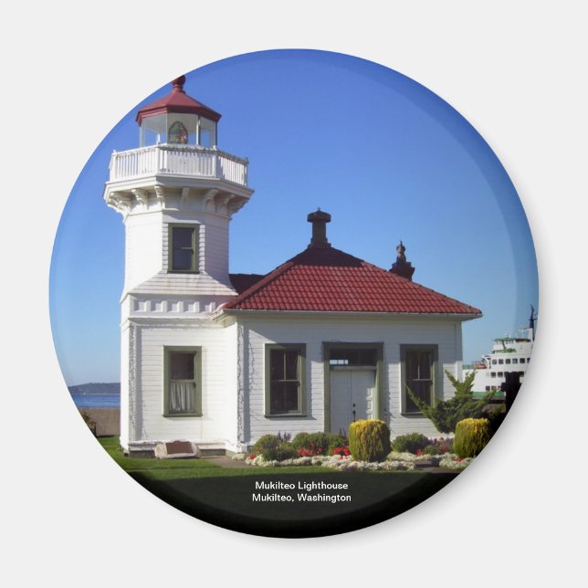 Aimant Phare de Mukilteo, Mukilteo, Washington (Devant)