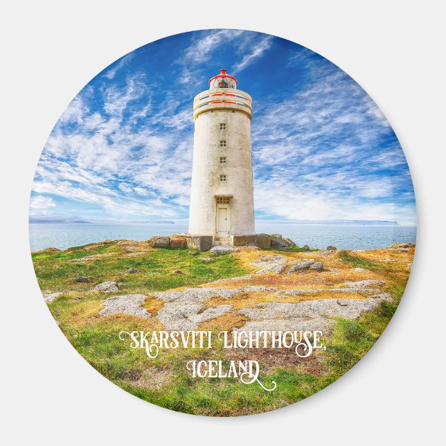 Aimant Phare de Skarsviti, Islande (Devant)