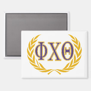 Aimant Phi Chi Theta Grecques avec Couronne