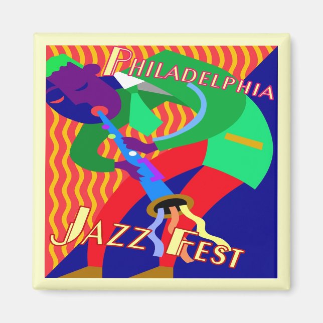 Aimant Philadelphie Jazz Fest (Devant)