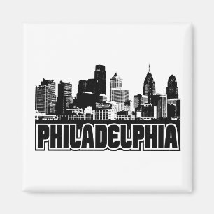 Aimant Philadelphie Skyline
