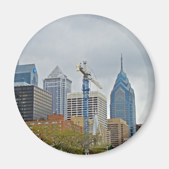 Aimant Philadelphie Skyline de la promenade fluviale (Devant)