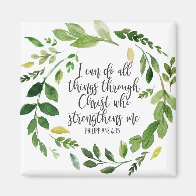 Aimant Philippiens Bible Scripture verse Inspiration (Devant)