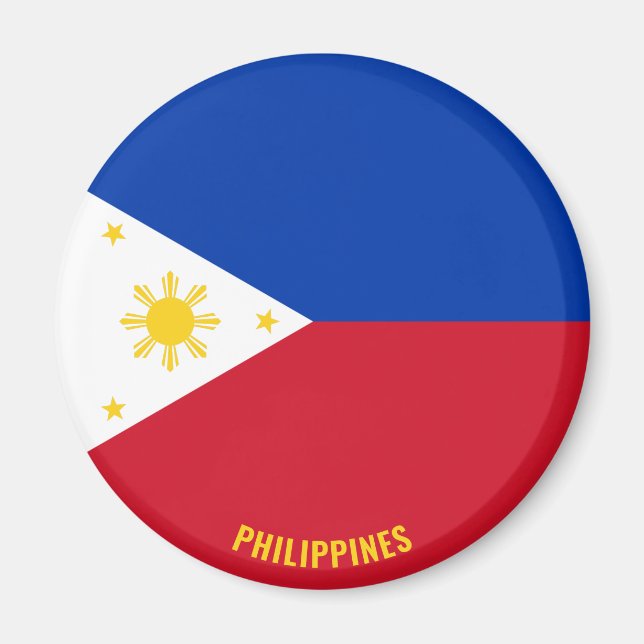 Aimant Philippines Drapeau charmant patriotique (Devant)