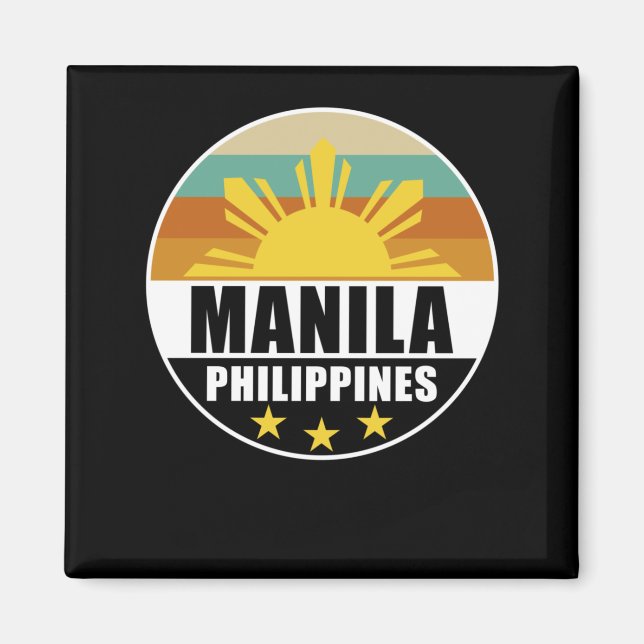 Aimant Philippines Manille Fière de l'amour philippin Pin (Devant)