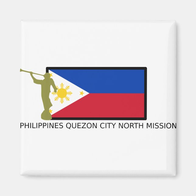 Aimant Philippines Quezon Mission zazzle nord (Devant)