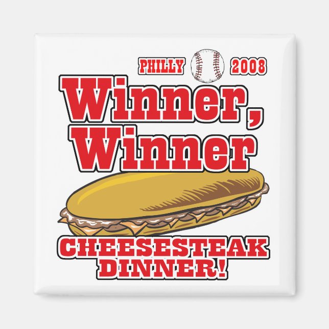 Aimant Philly Winner Cheesesteak Dinner (Devant)