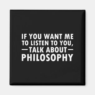 Aimant Philosophie Funny Cadeau Philosophe Citation Étudi