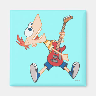 Aimant Phineas s'arrachent avec la guitare