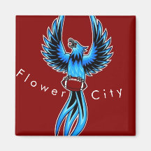 Aimant Phoenix Ville Flower