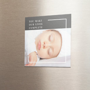 Aimant Photo bébé mignonne moderne   Citation de beauté