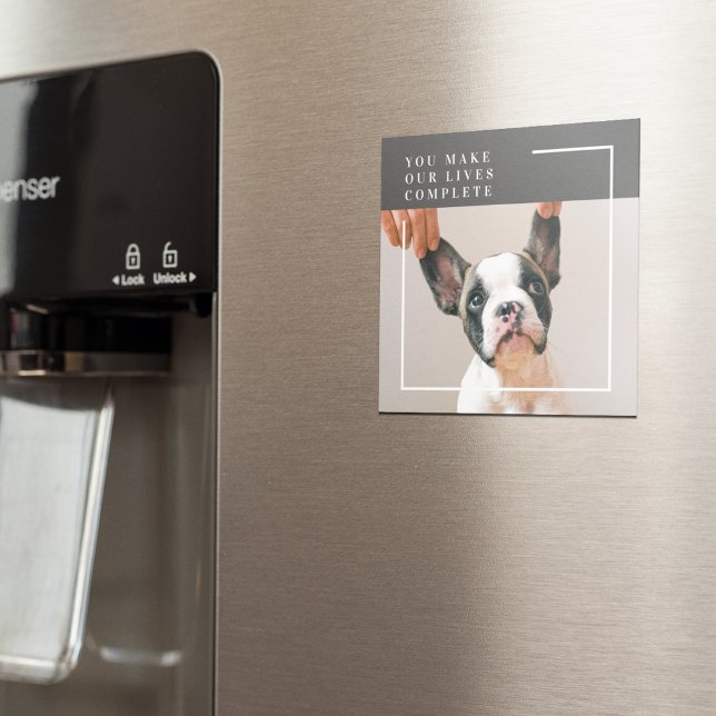 Aimant Photo de chien moderne | Devis de chien (Créateur téléchargé)