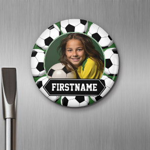 Aimant Photo de football pour l'équipe ou le joueur - ver