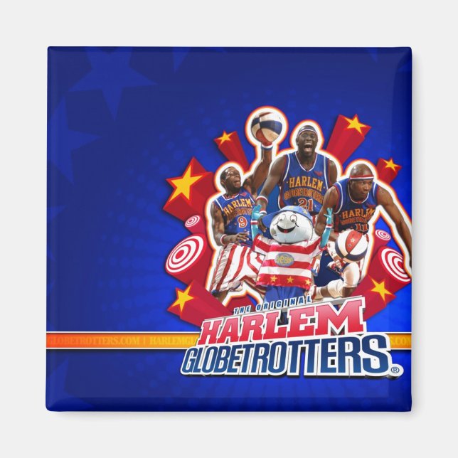 Aimant Photo de groupe de Harlem GlobeTrotter (Devant)