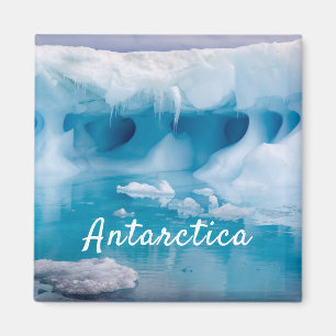 Aimant Photo de l'iceberg Antarctique avec texte