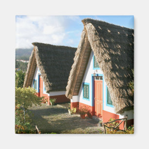 Aimant Photo de l'île de Madère avec les maisons typiques