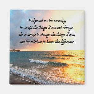 AIMANT PHOTO DE SERENE SERENITY PRAYER SUNRISE