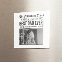 Photo du journal personnalisé Best Papa Ever