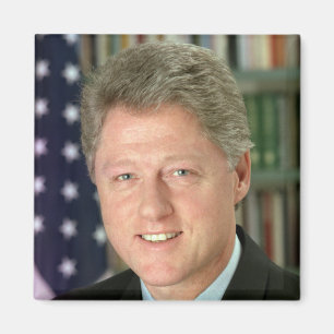 Aimant Photo du président Bill Clinton à la Maison Blanch