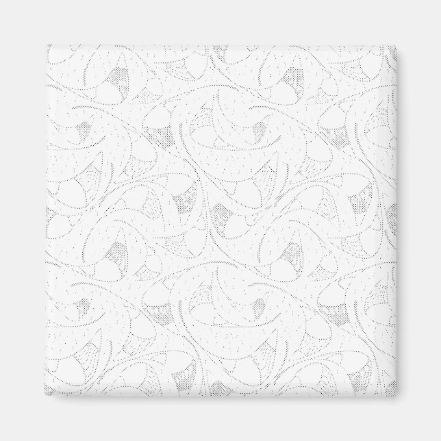 Aimant photo en noir et blanc d'une personne tenant une c (Devant)