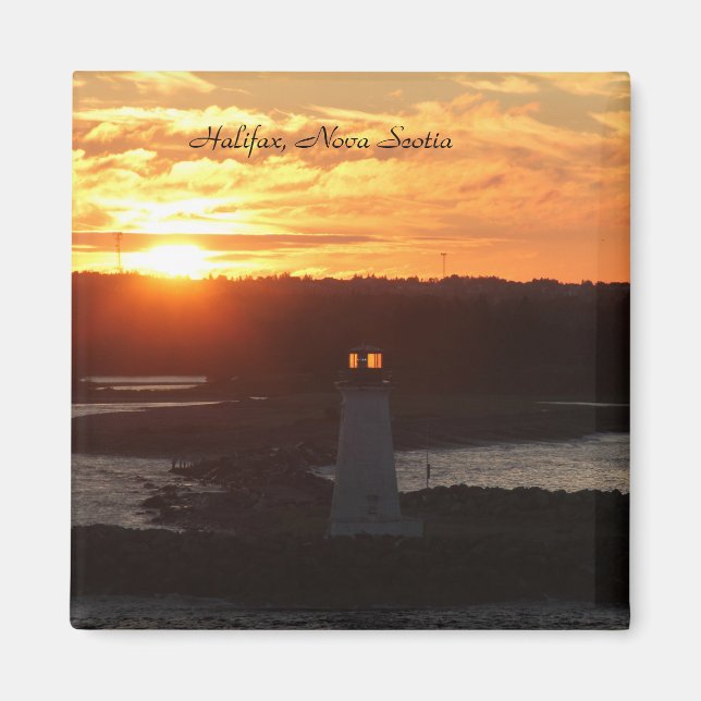 Aimant Photo, Lighthouse, Sunrise, Halifax (Devant)