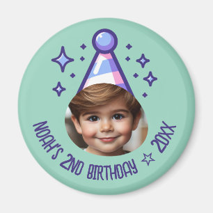 Aimant Photo modifiable Anniversaire Casquette de fête Ke