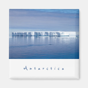 Aimant Photo paysage de l'iceberg Antarctique avec texte 