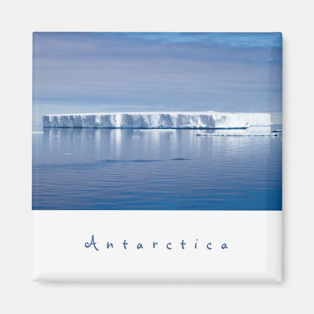 Aimant Photo paysage de l'iceberg Antarctique avec texte  (Devant)
