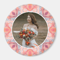 Photo personnalisé d'anniversaire de mariage rose 